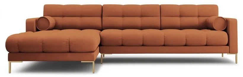 Divano angolare color mattone (angolo sinistro) Bali - Cosmopolitan Design