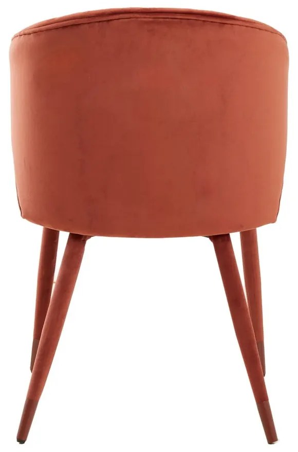 Set di sedie da pranzo rosso chiaro in imbottito 2 pz Kosaka – Light & Living