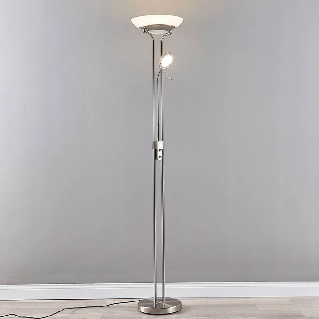 Lindby Yveta Lampada da terra a LED con lampada da lettura