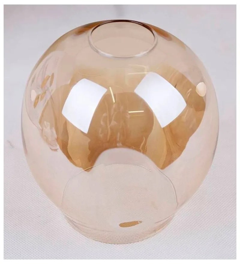 Lampada a sospensione nera con paralume in vetro 14x48 cm Aspa - Candellux Lighting