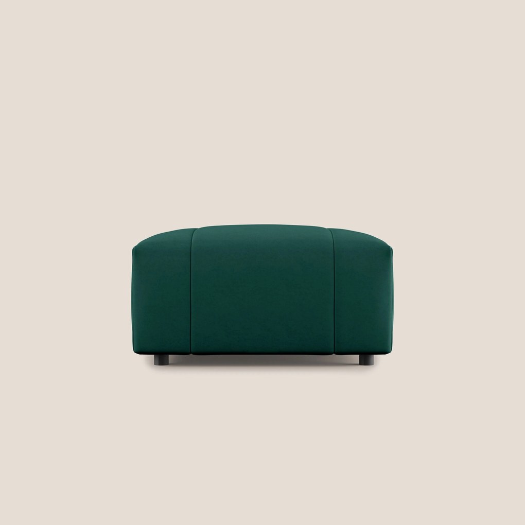 Giotto pouf in morbida microfibra effetto velluto impermeabile idrorepellente T09