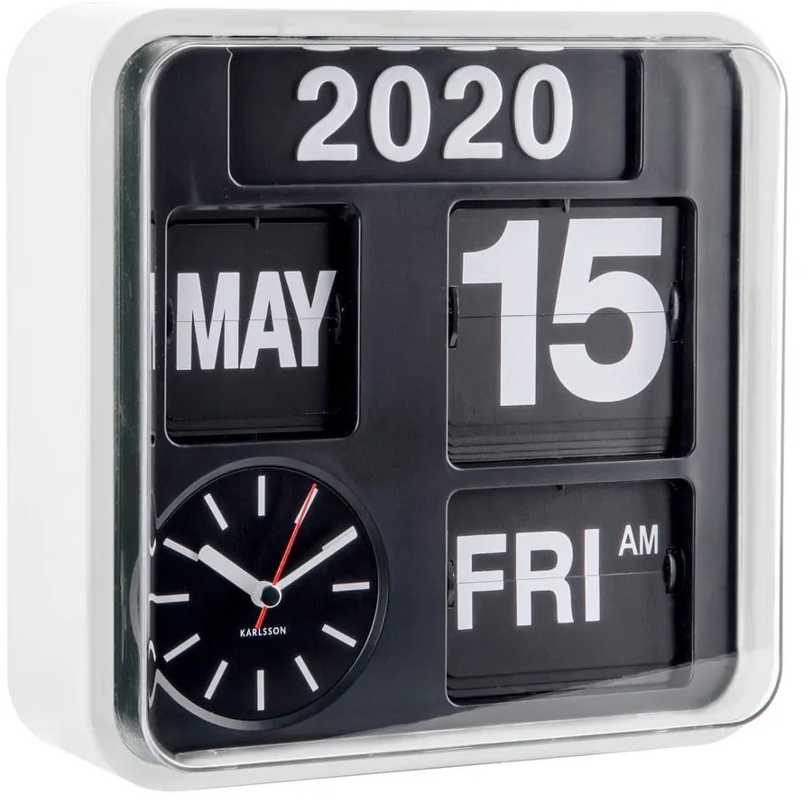 Mini orologio Flip bianco - Karlsson