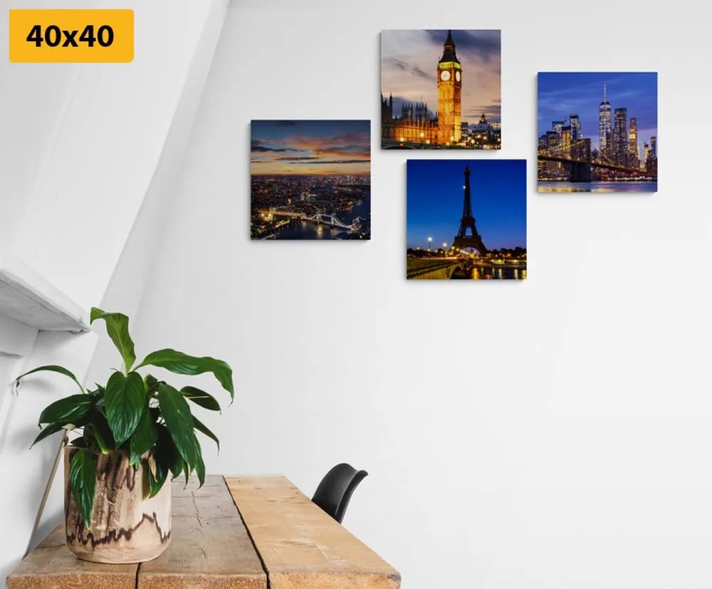 Set di quadri – Città notturne