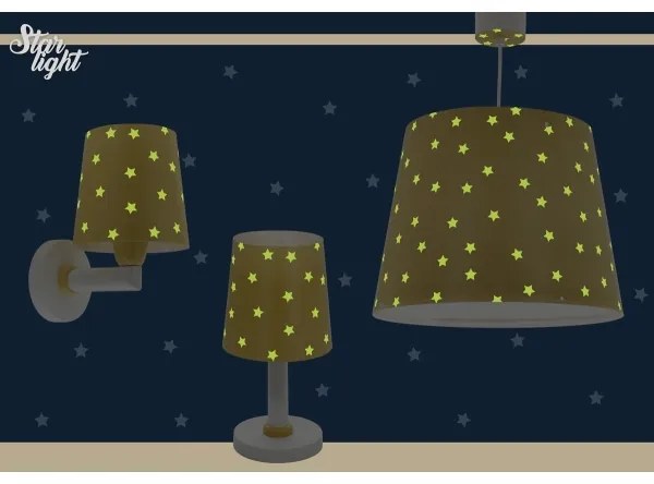 Dalber 82211A - Lampada per bambini STAR LIGHT 1xE14/40W/230V giallo