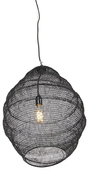 Lampada a sospensione orientale nera 45 cm - Nidum L