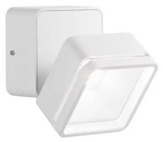 Lampada da parete omega ap square bianco 4000k