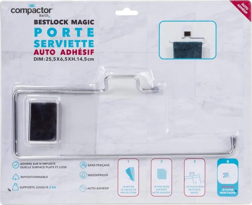 Porta asciugamani da bagno autoportante Asciugamano - Compactor