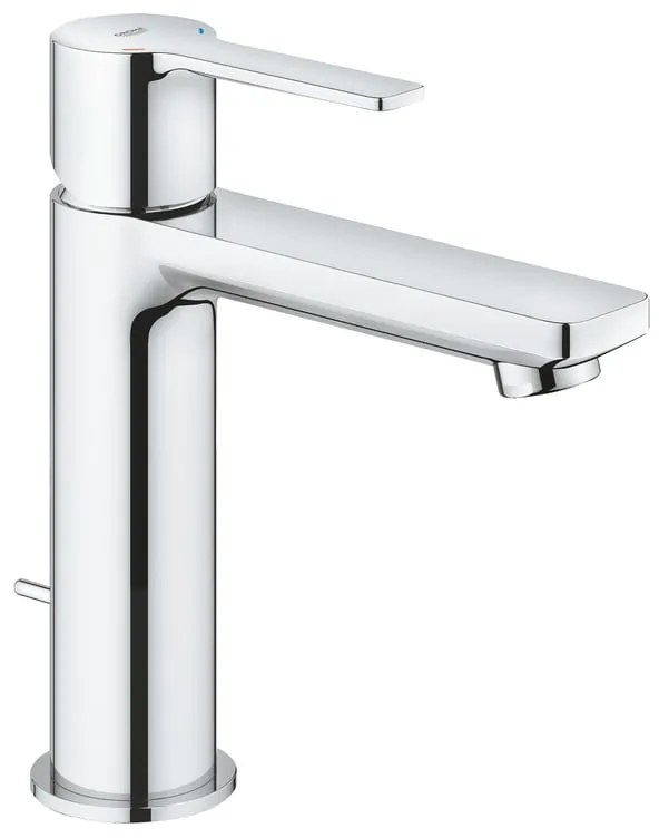 Rubinetto per lavabo getto laminare cristallino Lineare cromato lucido GROHE H 18 cm