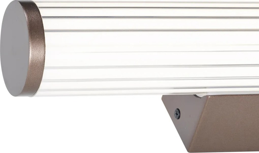 Lampada da parete retrò bronzo 40,4 cm con LED IP44 - Coco
