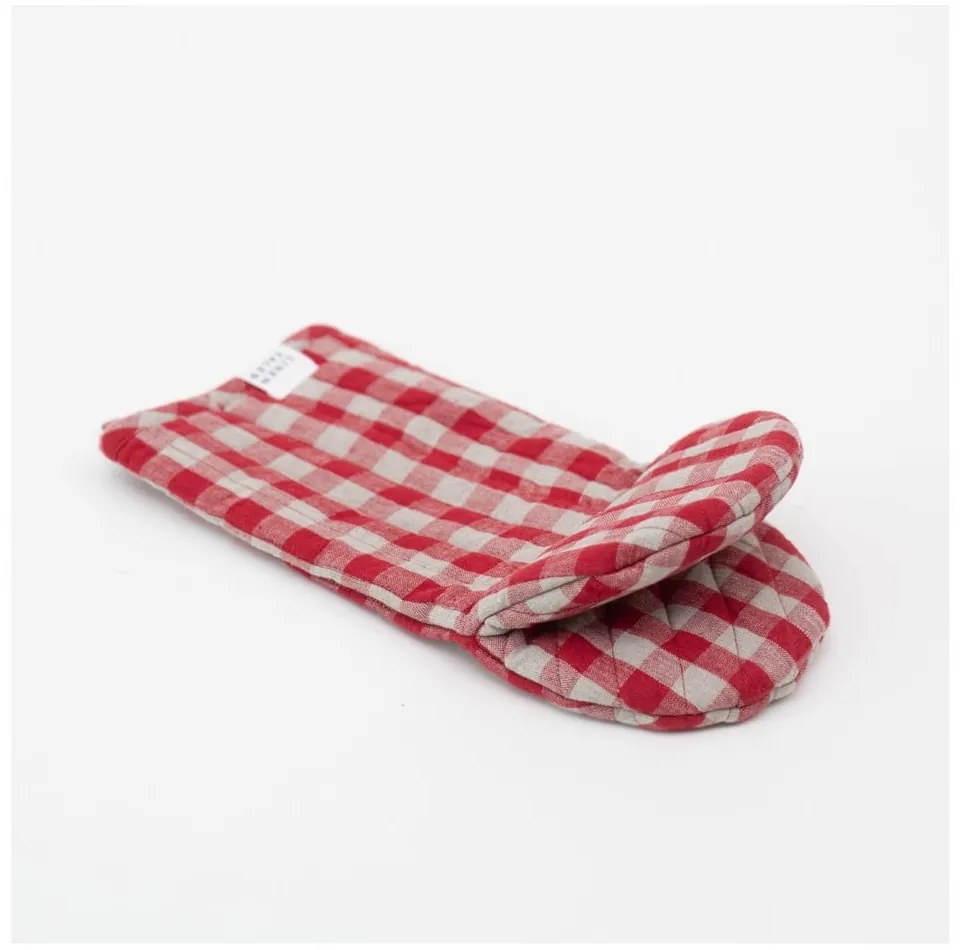 Presina in lino Red Gingham - Linen Tales