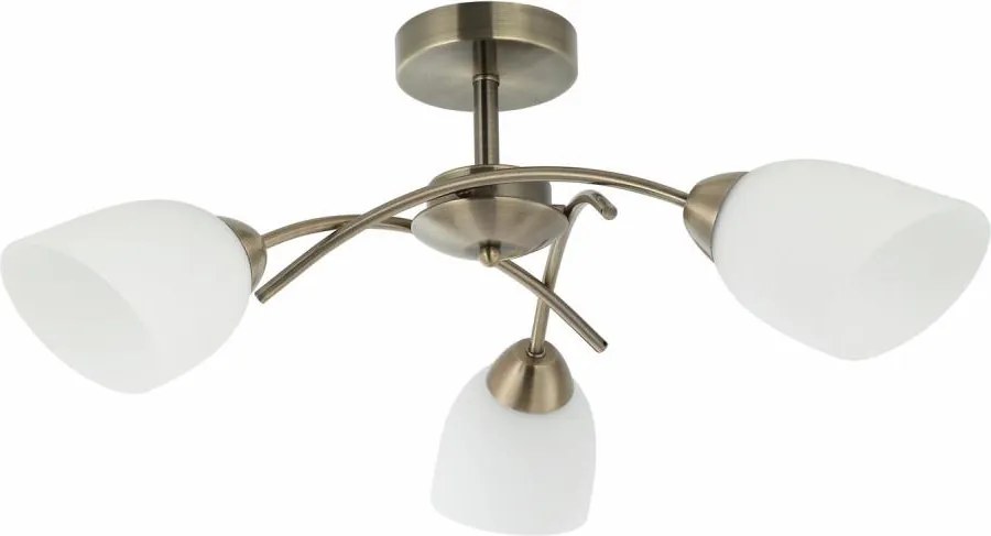 Lampadario a plafone DONNA 3xE27/60W/230V patina