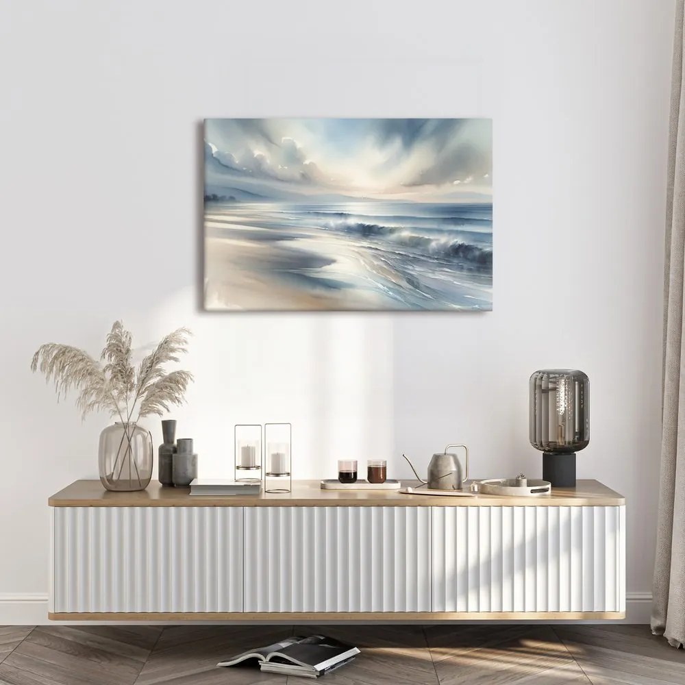 Quadro su tela – Mare calmo all’alba