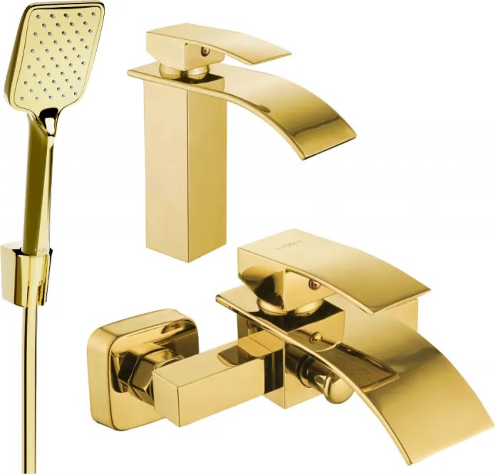 Mexen Aries R62 set da bagno, oro - 744803R62-50