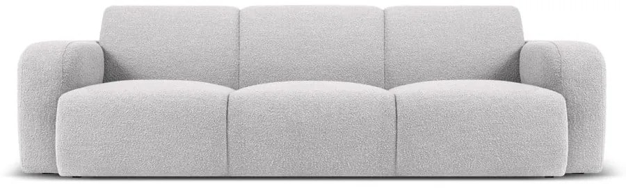 Divano bouclé grigio chiaro 235 cm Molino - Micadoni Home