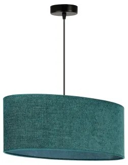 Duolla - Lampadario a sospensione con filo OVAL 1xE27/15W/230V verde