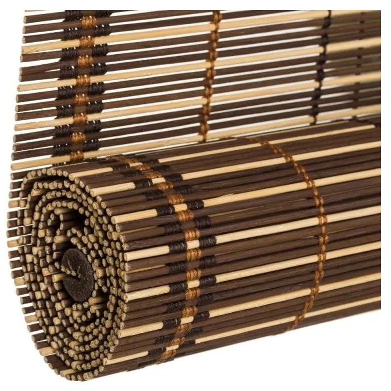 Tenda a rullo in bambù marrone scuro 90x180 cm Natural Life - Casa Selección