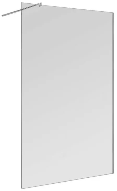 Doccia Walk-In 160 cm trasparente 6 mm profilo cromo H 200 cm Klug