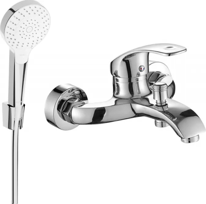 Mexen Fabia R05 batteria da vasca con set doccia, cromo - 74653R05-00