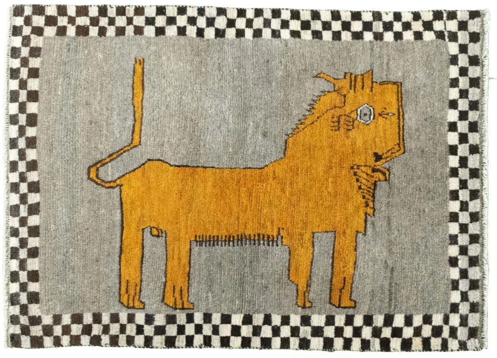 Gabbeh Tappeto persiano 100x140 Nero (Iran) Annodato A Mano