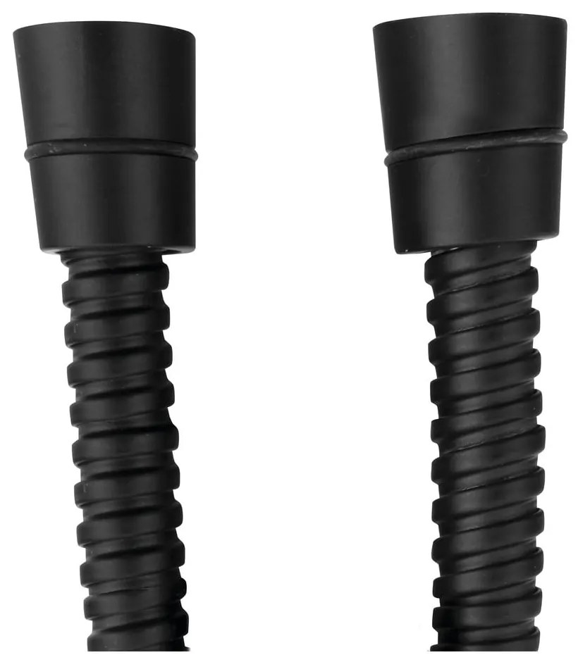 Tubo doccia in acciaio inox nero opaco Powerflex - Sapho