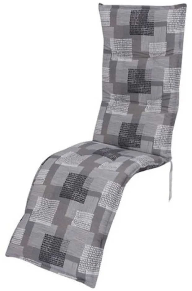 Cuscino per sedia a sdraio da giardino grigio 52x170 cm Stoke - Sun Garden