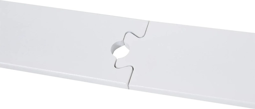 Kit per Porta Scorrevole con Binario 183 cm in Acciaio Bianco...