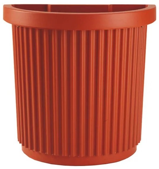 Vaso per piante e fiori EGEO PLASTECNIC in polipropilene terracotta H 70 cm L 53 x P 36 cm