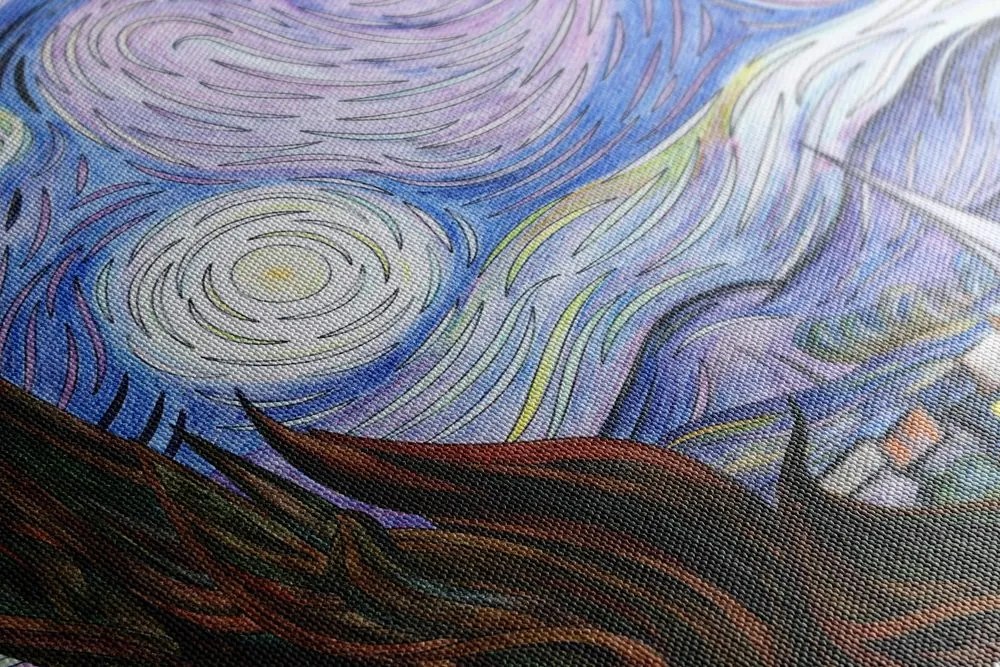 Quadro su tela – Riproduzione Notte stellata - Vincent van Gogh
