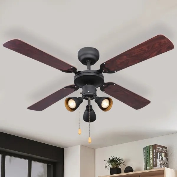 Globo 03808 - Ventilatore a soffitto HARVEY 3xGU10/50W/230V