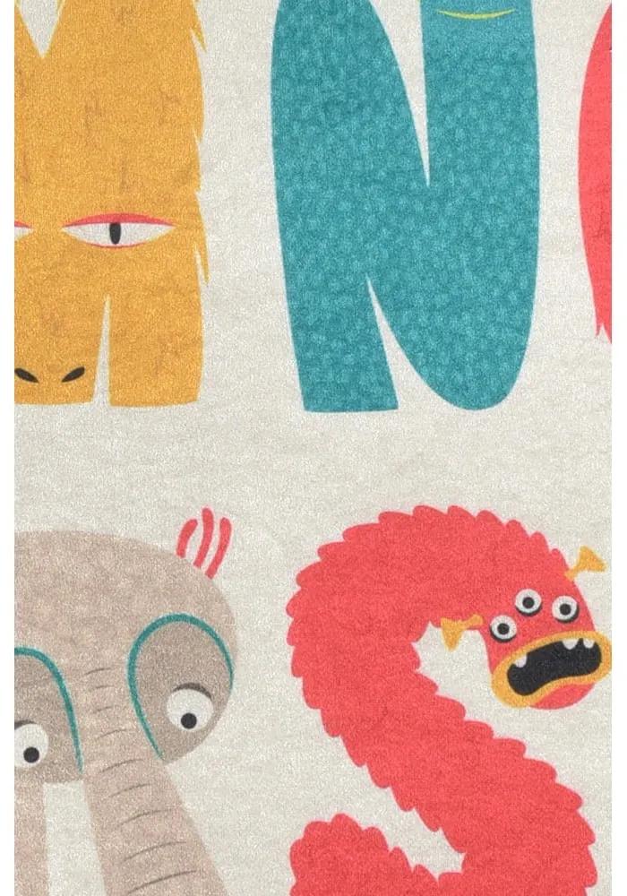 Tappeto antiscivolo per bambini , 140 x 190 cm Monsters - Conceptum Hypnose