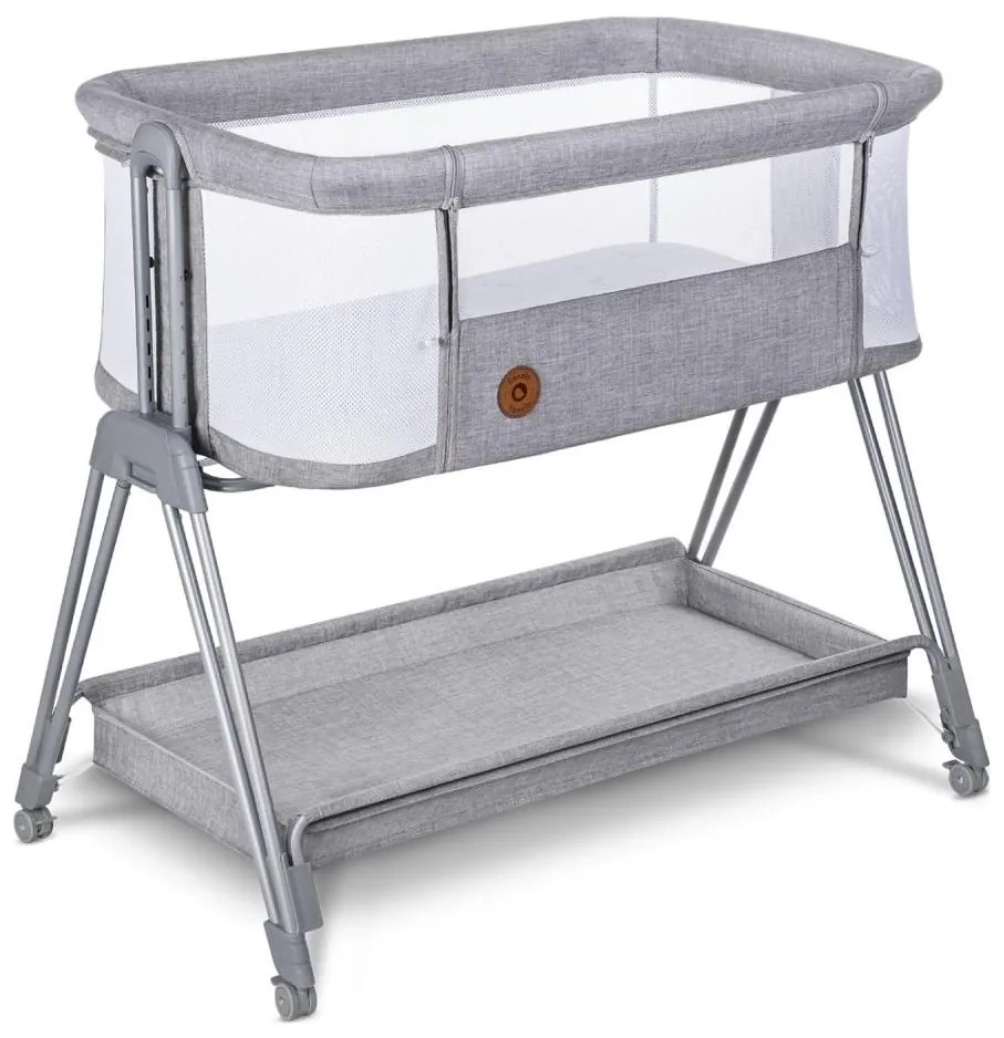 Lionelo - Culla per bambini 2in1 LUNA grigio