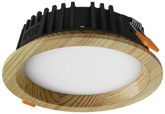 APLED - Lampada LED RONDO WOODLINE LED/6W/230V 3000K diametro 15 cm pino legno solido