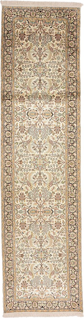 Cashmere Silk Tappeto 80 x 300 (Indian) Annodato A Mano