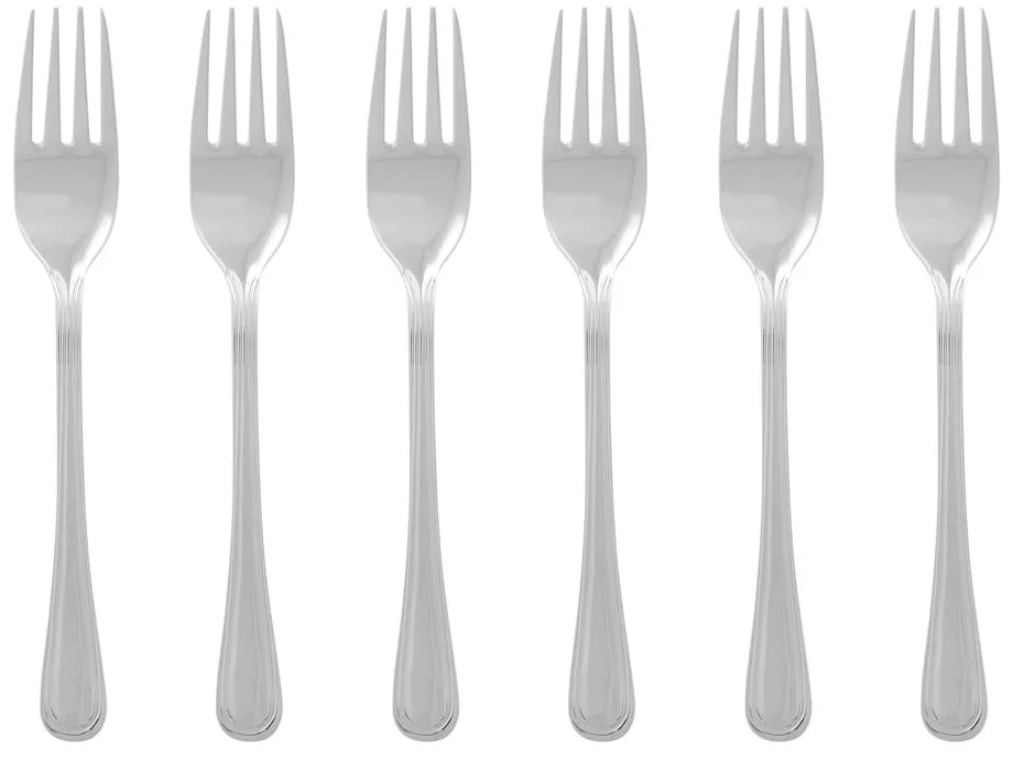 Set di forchettine da dolci argentato in acciaio inox 6 pz Classic – Premier Housewares