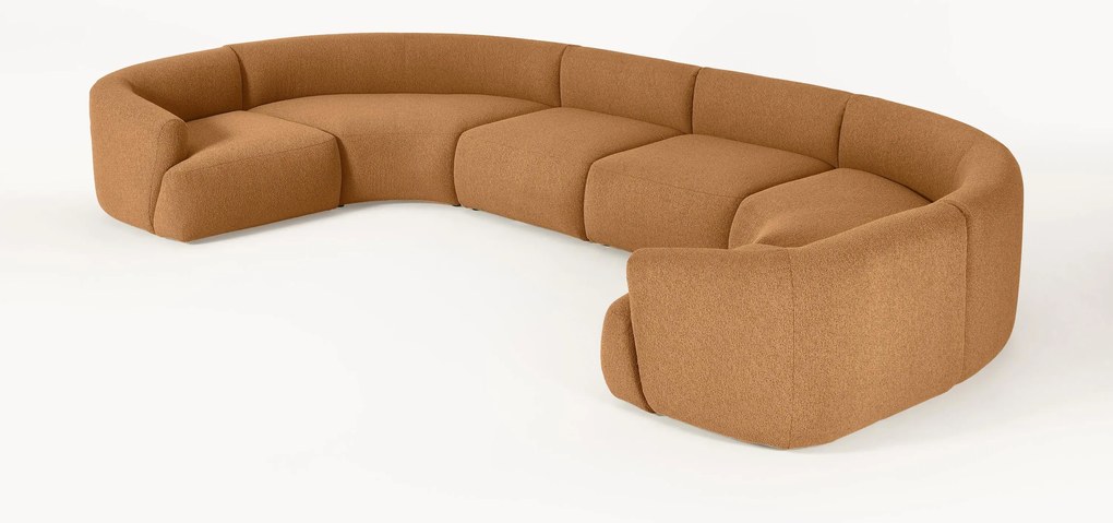 Divano XL componibile in bouclé Sofia