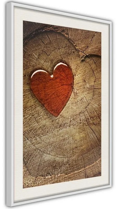 Poster  Carved Heart  Cornice Quadri Cornice nera con pass-partout, Larghezza x Altezza Home decor 40x60