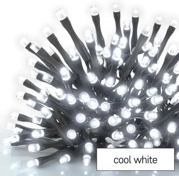 LED Catena luminosa per esterni 100xLED/10m IP44 bianco freddo
