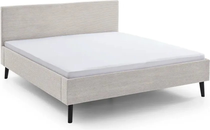 Letto matrimoniale imbottito beige rete non inclusa 180x200 cm Avola – Meise Möbel