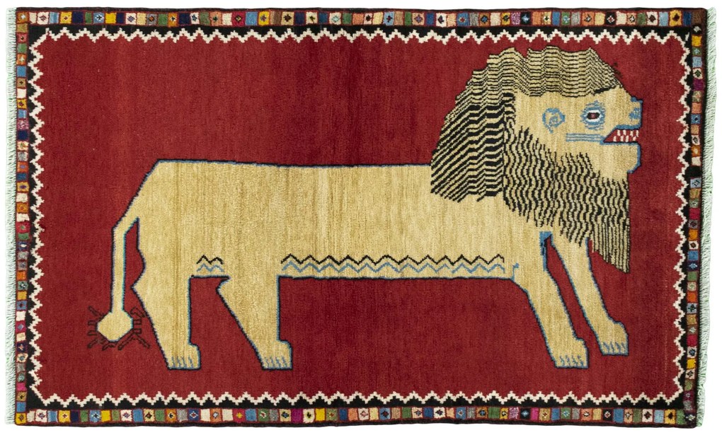 Gabbeh Tappeto persiano 180x110 Rosso (Iran) Annodato A Mano