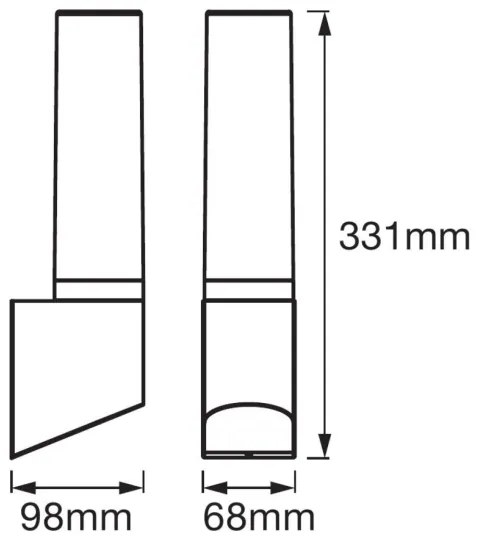 Ledvance - Applique LED da esterno FLARE 1xLED/7W/230V IP44