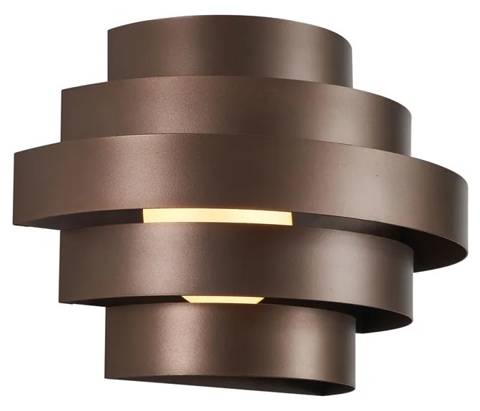 Lampada da parete moderna bronzo con LED dimmerabile a 3 livelli - Lines