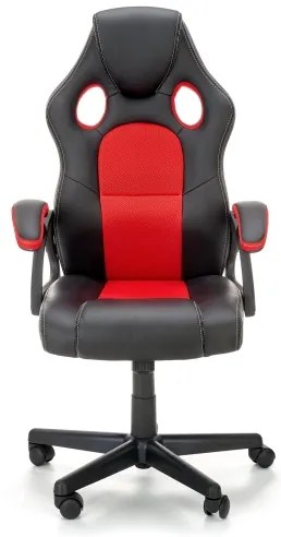 Sedia da ufficio KENU nera/rossa