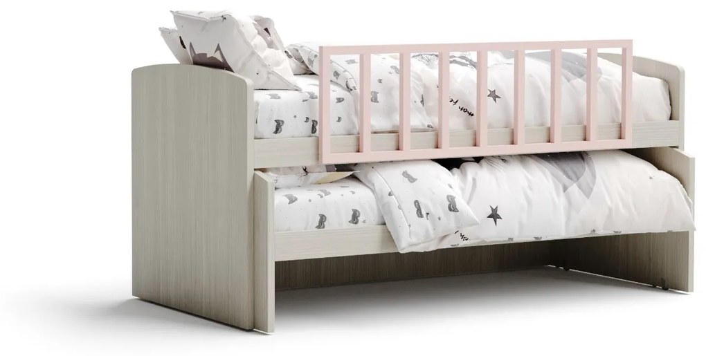 Divano letto Emma linea Fly finitura Cenere Wood o Nuvola Frassino
