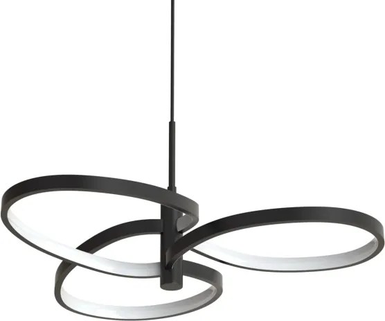 Lampadario LED a sospensione con cavo RIBBON LED/25W/230V 4000K nero