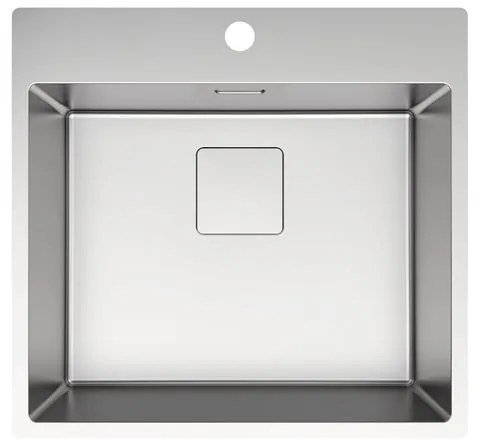 Lavello sopratop 1 vasca DELINIA Michigan Loft M inox L 55 x L 51.5 cm argento
