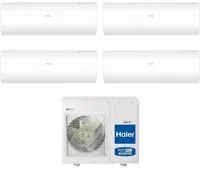 Climatizzatore Condizionatore Haier Quadri Split Inverter serie PEARL 7+7+7+7 con 4U75S2SR5FA R-32 Wi-Fi Integrato 7000+7000+7000+7000