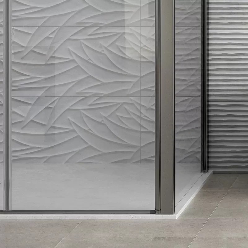 Box doccia 70x70 angolare apertura saloon KS2800-SSN - KAMALU