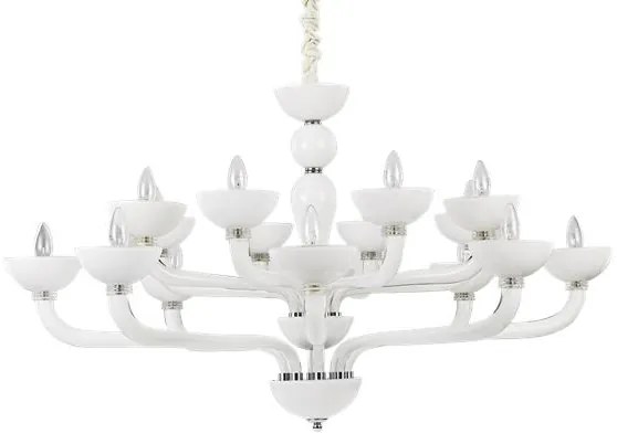 Lampada a sospensione 16 luci casanova sp16 bianco