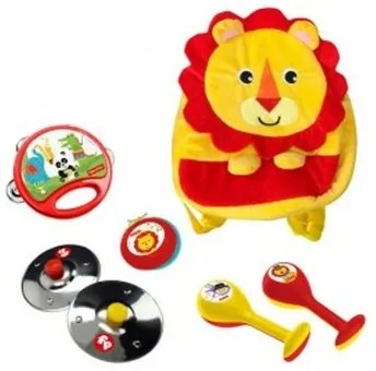 Set musicale Fisher Price Leone Zaino per Bambini