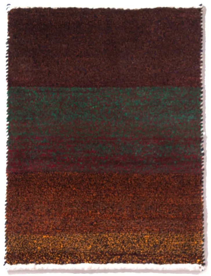 Gabbeh Tappeto 40 x 60 Marrone (Iran) Annodato A Mano